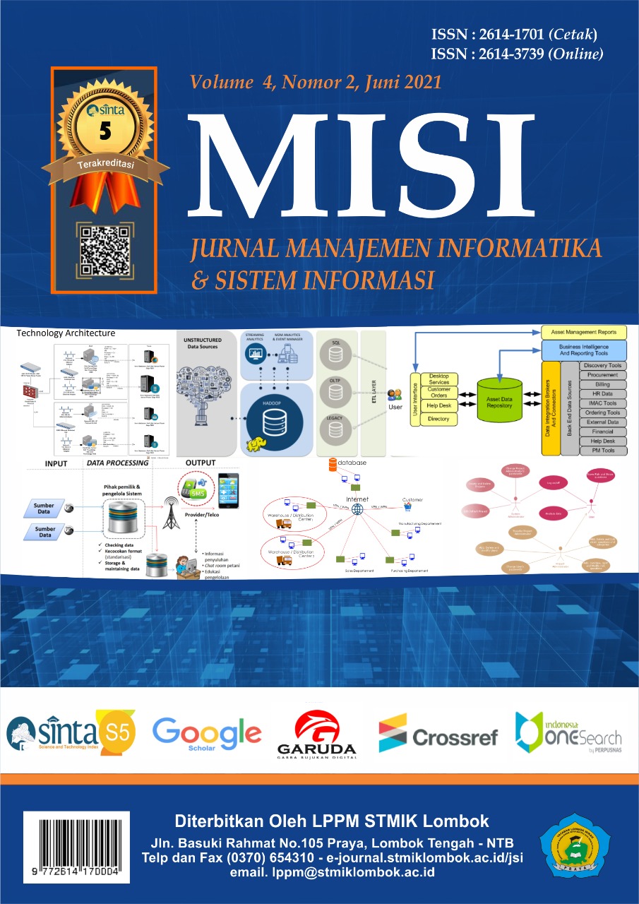 					View Vol. 4 No. 2 (2021): MISI Juni 2021
				