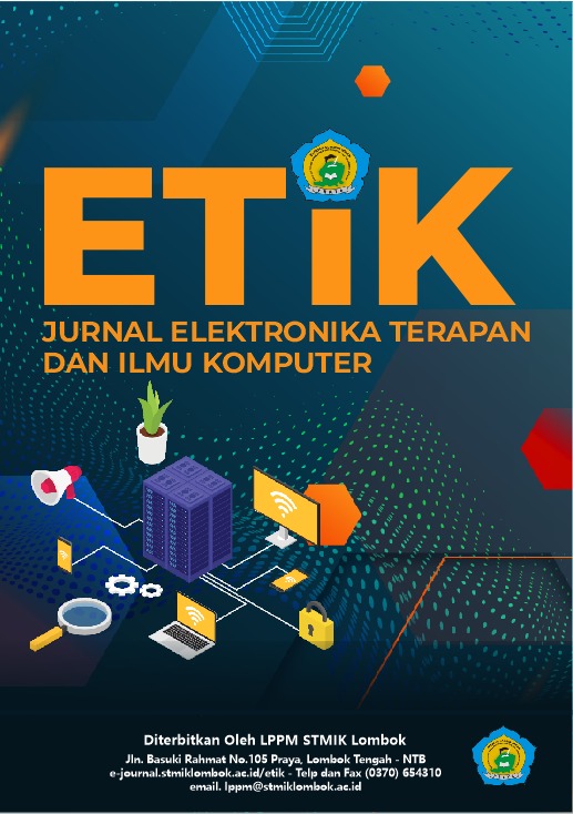 					View Vol. 1 No. 2 (2022):  Jurnal Elektronika Terapan dan Ilmu Komputer
				